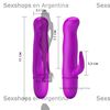 Vibrador estimulador con masajeador de clitoris